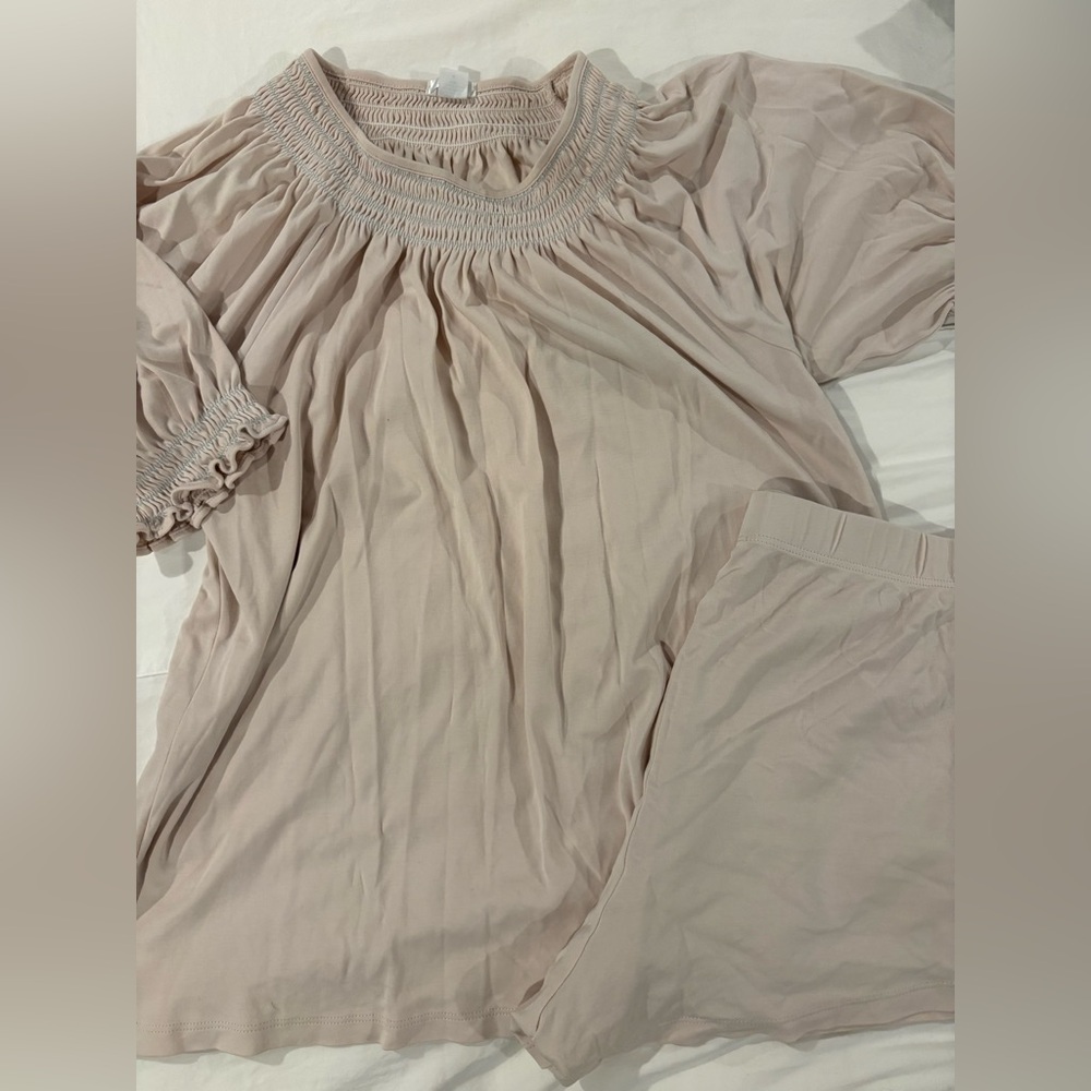 Lake Pajamas Blush Pima Cotton Lounge Shorts Set